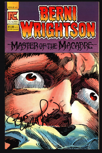 SIGNED BERNI WRIGHTSON Master of Macabre #1 Pacific Comics Illustrated Horror Fantasy Illustration Mature Comics Art