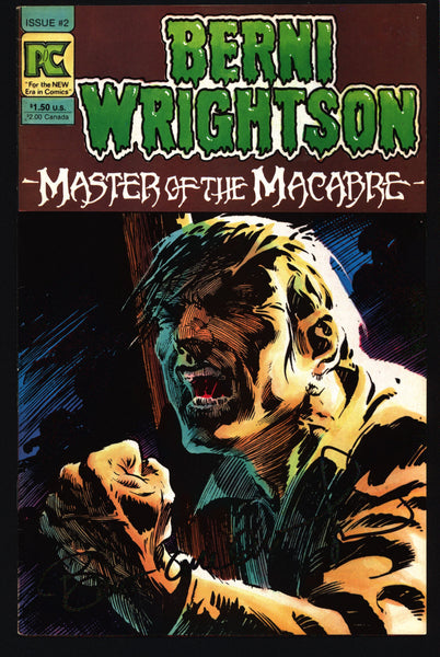 SIGNED BERNI WRIGHTSON Master of Macabre #2 Pacific Comics Illustrated Horror Fantasy Illustration Mature Comics Art