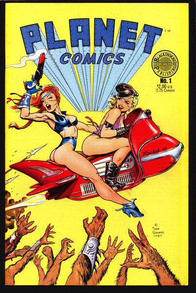 PLANET COMICS #1 Bruce Jones Adrian Moro Ken Hooper Rico Rival Flamingo Illustrated SF Fantasy Illustrated Comic Book