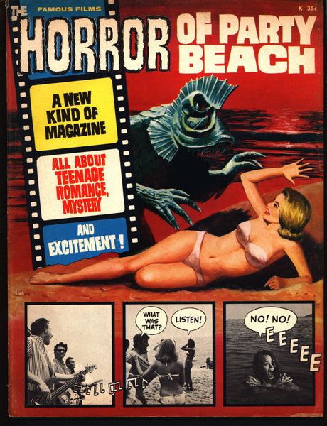 HORROR of PARTY BEACH Cult Movie Illustrated fumetti Comic Book Magazine,Rock and Roll, Surfer Monsters, Forrest J Ackerman,Jim Warren