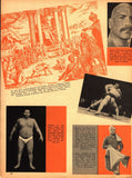 WRESTLING #1 First Magazine? Jan. '51 Gorgeous George, Antonino Rocca, Nell Stewart, Mildred Burke, Walter Podolak "The Golden Superman"