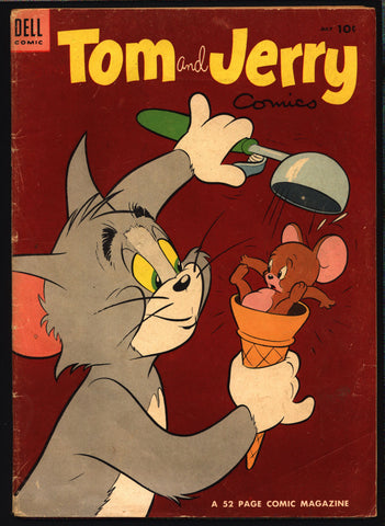 TOM and JERRY #120 1950 Dell Comics, Hanna Barbera, Cartoons, Droopy, Barney Bear,