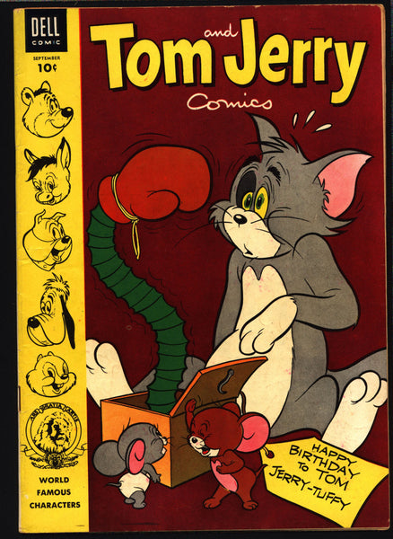 TOM and JERRY #122 1954 Dell Comics, Hanna Barbera, Cartoons, Droopy, Barney Bear,