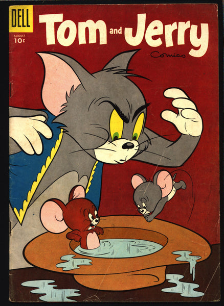 TOM and JERRY #133 1955 Dell Comics, Hanna Barbera, Cartoons, Droopy, Barney Bear,