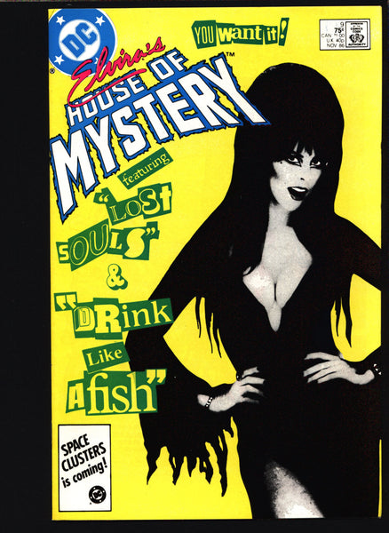 ELVIRA Mistress of the Dark House of Mystery #9 DC Comics, Dennis Yee, Darren Auck, Graham Nolan, Horror Fantasy TV Host