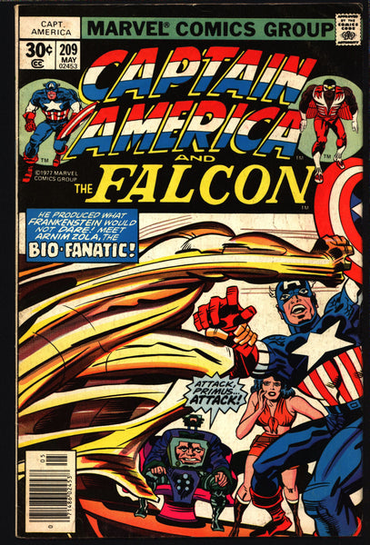 CAPTAIN AMERICA & Falcon Comics #209 Jack KIRBY, Steve Rogers, Agent Sharon Carter, Primus, 1st Appearance of Arnim Zola Doughboy