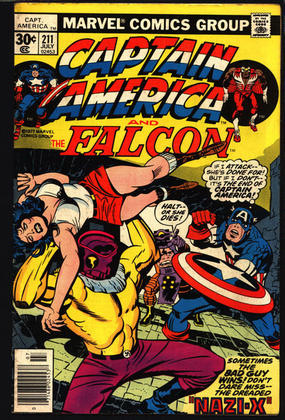 CAPTAIN AMERICA & Falcon Comics #211 Jack KIRBY, Steve Rogers, Agent Sharon Carter, Donna Maria, Arnim Zola, Red Skull, Nazi X