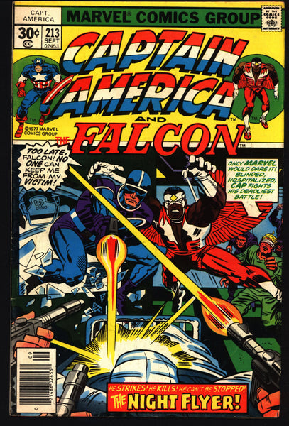 CAPTAIN AMERICA & Falcon Comics #213 Jack KIRBY, Steve Rogers, Agent Sharon Carter, Shield, Red Skull, Night Flyer