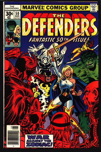 DEFENDERS #50 David Anthony Kraft,Keith Giffen, Zodiac II Origin, Hulk, Hellcat, Cat,Valkyrie