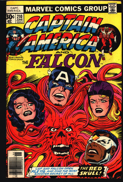 CAPTAIN AMERICA & Falcon Comics #210 Jack KIRBY, Steve Rogers,