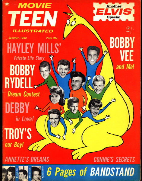 MOVIE TEEN 1962 ELVIS Issue American Bandstand Warren Beatty Connie Francis Bobby Rydell & Vee Haley Mills Annette Funicello Rock N Roll