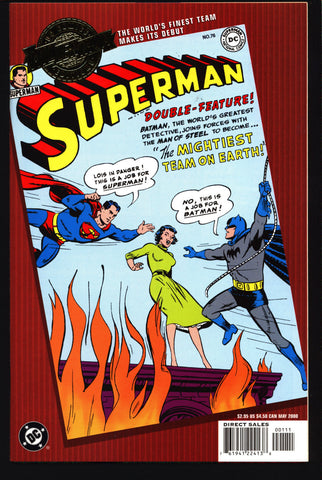 DC Comics Millennium Edition: Batman v SUPERMAN #76 BATMAN Team Up Curt Swan,Henry Boltinoff,Wayne Boring Gotham Metropolis Comic Book