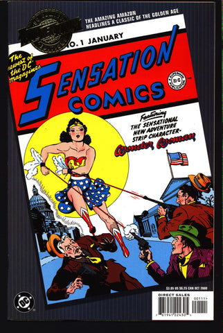 DC Comics Millennium Edition: Sensation #1 WONDER WOMAN Amazon William Moulton Marston,Harry G. Peter,Sheldon Moldoff,Bill Finger,Comic Book