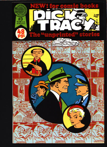 DICK TRACY Unprinted Stories #3, Chester Gould, Flat Top, crime comics,Pulp,Noir,Comic Strips, Comic Book Reprints