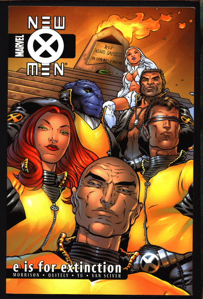 Marvel Comics, NEW X-MEN: e is for extinction, Trade Paperback Book #1, Grant Morrison, Frank Quitely,Charles Xavier, Mutant School