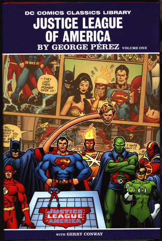 DC Comics Classics Library #6, Justice League of America Vol 1, George Perez,Gerry Conway,Flash,Superman,Batman,Wonder Woman,Firestorm,Atom
