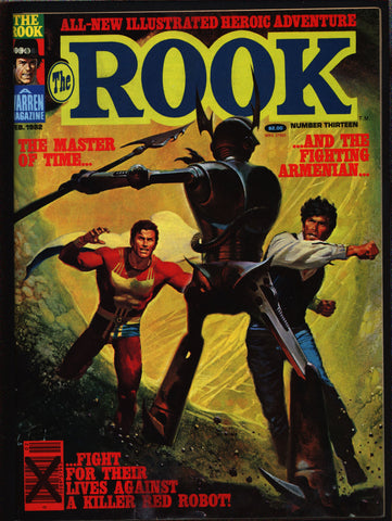 Warren Magazine, The ROOK #13, time-travel, Bill Dubay, Luis Bermejo, Lee Elias, Abel Laxamana, Rudy Nebres, Noly Panaligan, John Severin