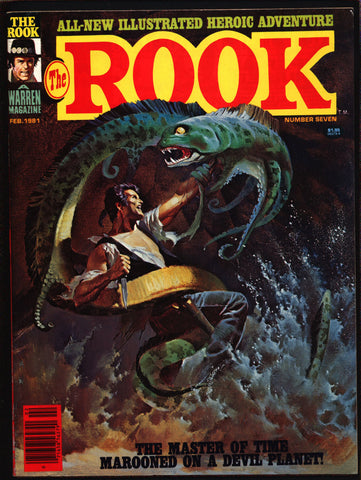 Warren Comics Magazine, The ROOK #7, time-travel, Bill Dubay, Luis Bermejo, Abel Laxamana, Alfredo P. Alcala