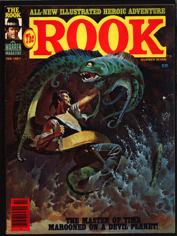 Warren Comics Magazine, The ROOK #7, time-travel, Bill Dubay, Luis Bermejo, Abel Laxamana, Alfredo P. Alcala