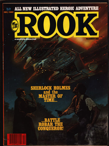 Warren Comics Magazine, The ROOK #6, time-travel, Bill Dubay, Sherlock Holmes, Alfredo P. Alcala, Lee Elias, Jose Ortiz