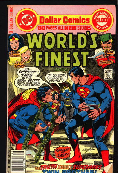 World's Finest #246 BATMAN v SUPERMAN,Wonder Woman,Black Canary,Green Arrow,Kurt Schaffenberger,Mike Nasser,Gray Morrow,Illustrated