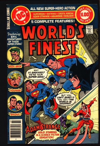 World's Finest #263 BATMAN v SUPERMAN,Adam Strange & Aquaman Origins,Captain Marvel,Shazam,Green Arrow,Rich Buckler, Trevor Von Eeden
