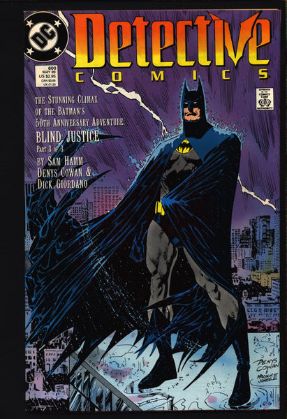 50th Anniversary Tribute, BATMAN Detective Comics 600 Adam West,Bernie Wrightson,Neal Adams,Walt Simonson,Will Eisner,Dark Knight,Comic Book
