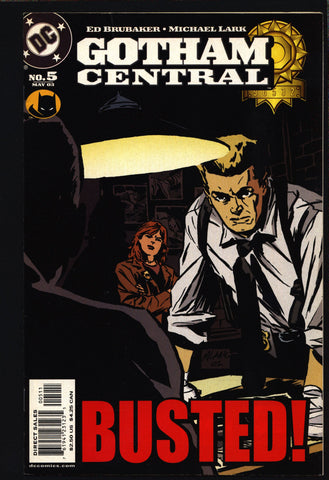BATMAN GOTHAM CENTRAL #5 Tie-in to Gotham Television series,Ed Brubaker, Michael Lark,Dark Knight,Mean Streets, Detective,Crime,Comic Book