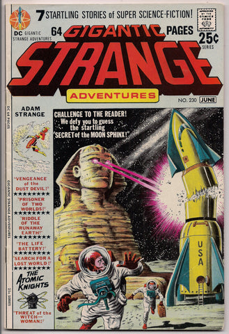 STRANGE ADVENTURES #230, Adam Strange, Atomic Knights,Infantino, Murphy Anderson, Sid Greene, Gil Kane,Illustrated Sci Fi Space Anthology