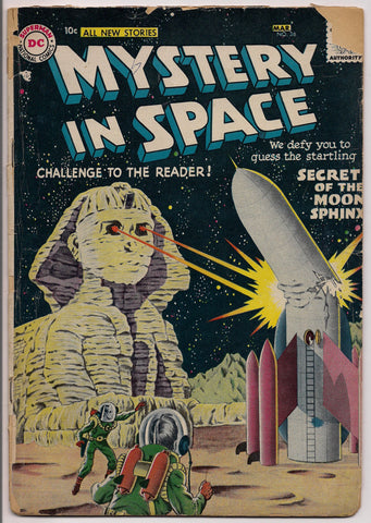 MYSTERY in SPACE #36, Gardner Fox, France Edward Herron, Carmine Infantino, Sid Greene, Gil Kane,Illustrated Sci Fi Space Anthology