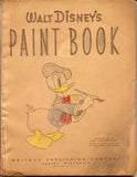 WALT DISNEYs PAINT BOOK, Whitman Books 1944, Vintage Disneyana, coloring Book, Donald Duck, Mickey Mouse