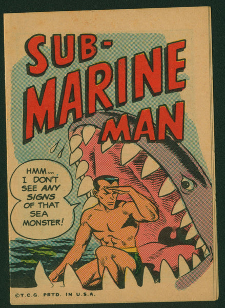 WALLY WOOD, Krazy Little Comics, RARE 1967 Topps, Sub-Marine Man C, Roy Thomas, Sub-Mariner Parody C, Limited Distribution Regional Test